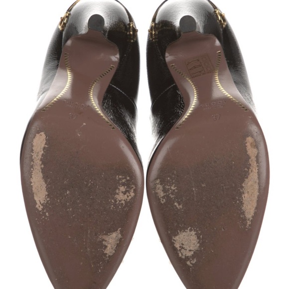 Gucci Hasler Horsebit Black High Heel Pumps - Picture 5 of 5